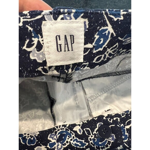 Gap Women's 2 Blue Floral Signature Skinny Ankle Pants M - Picture 6 of 16